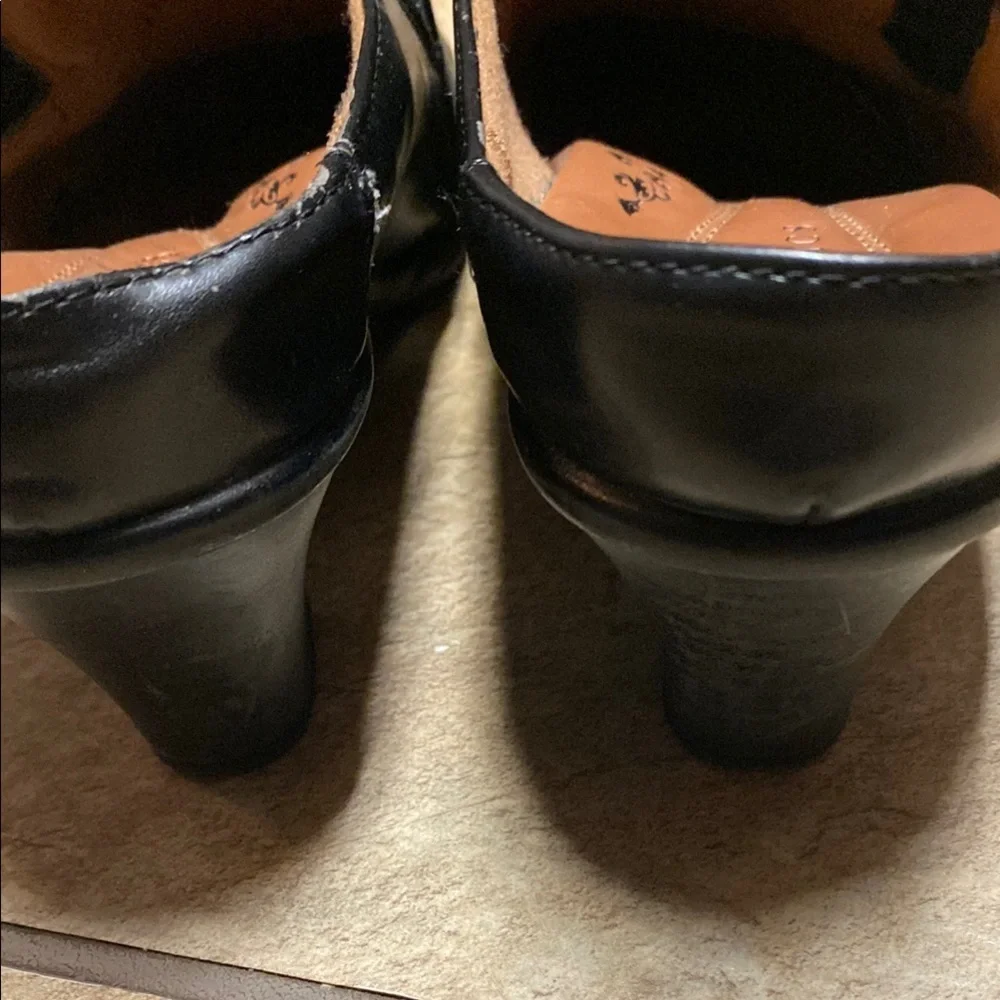 Earth Spirit Classics Leather Black Mules Classic Timeless Spring Quiet Luxury - Picture 4 of 8